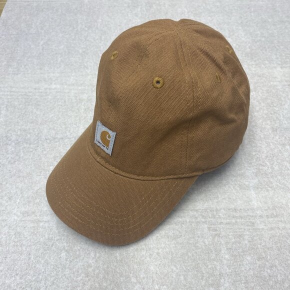 Infant Carhartt Boys Baseball Cap Stretch Strap Hat Workwear Kids Brown - Picture 1 of 12